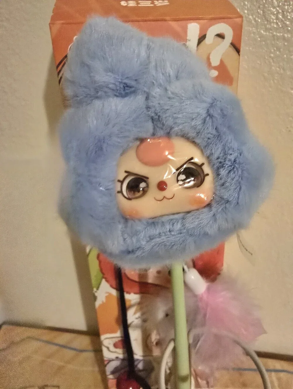 Baby Three Cat Teaser Stick